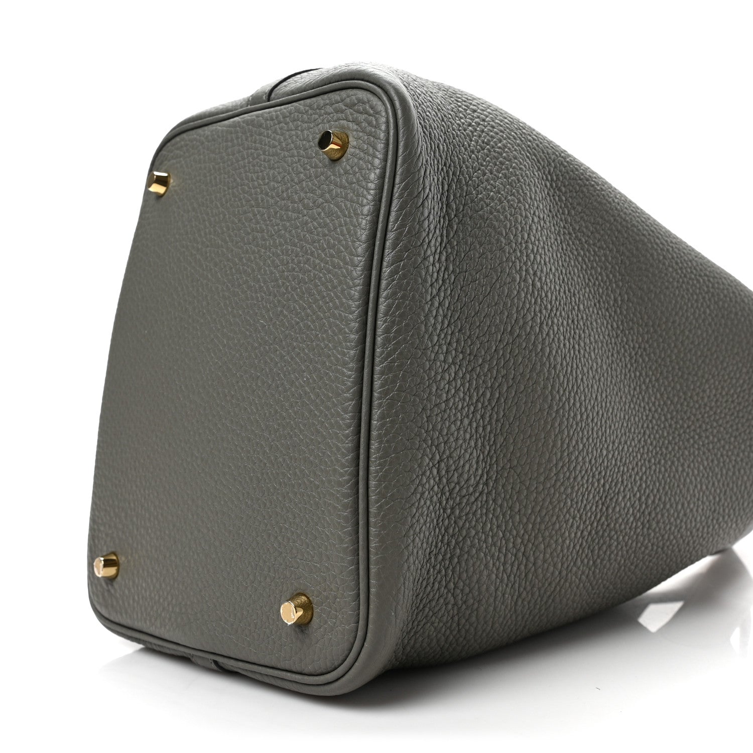 Hermes Taurillon Clemence Picotin Lock 22 MM Gris Meyer 8 of 9