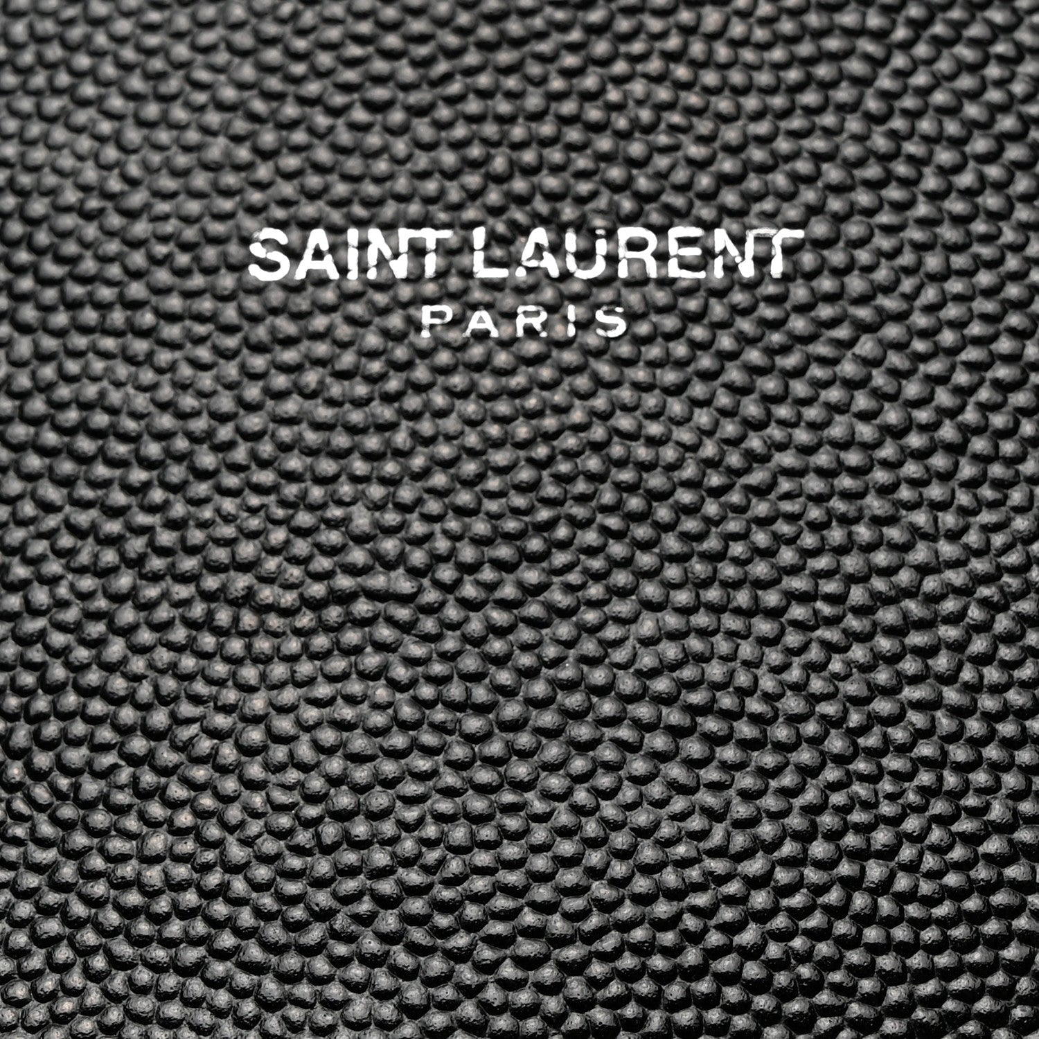 Saint Laurent Grain De Poudre Matelasse Chevron Monogram Flap Wallet Black 6 of 8