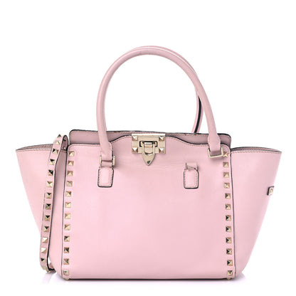 Valentino Garavani Vitello Small Rockstud Double Handle Tote Water Rose 1 of 11