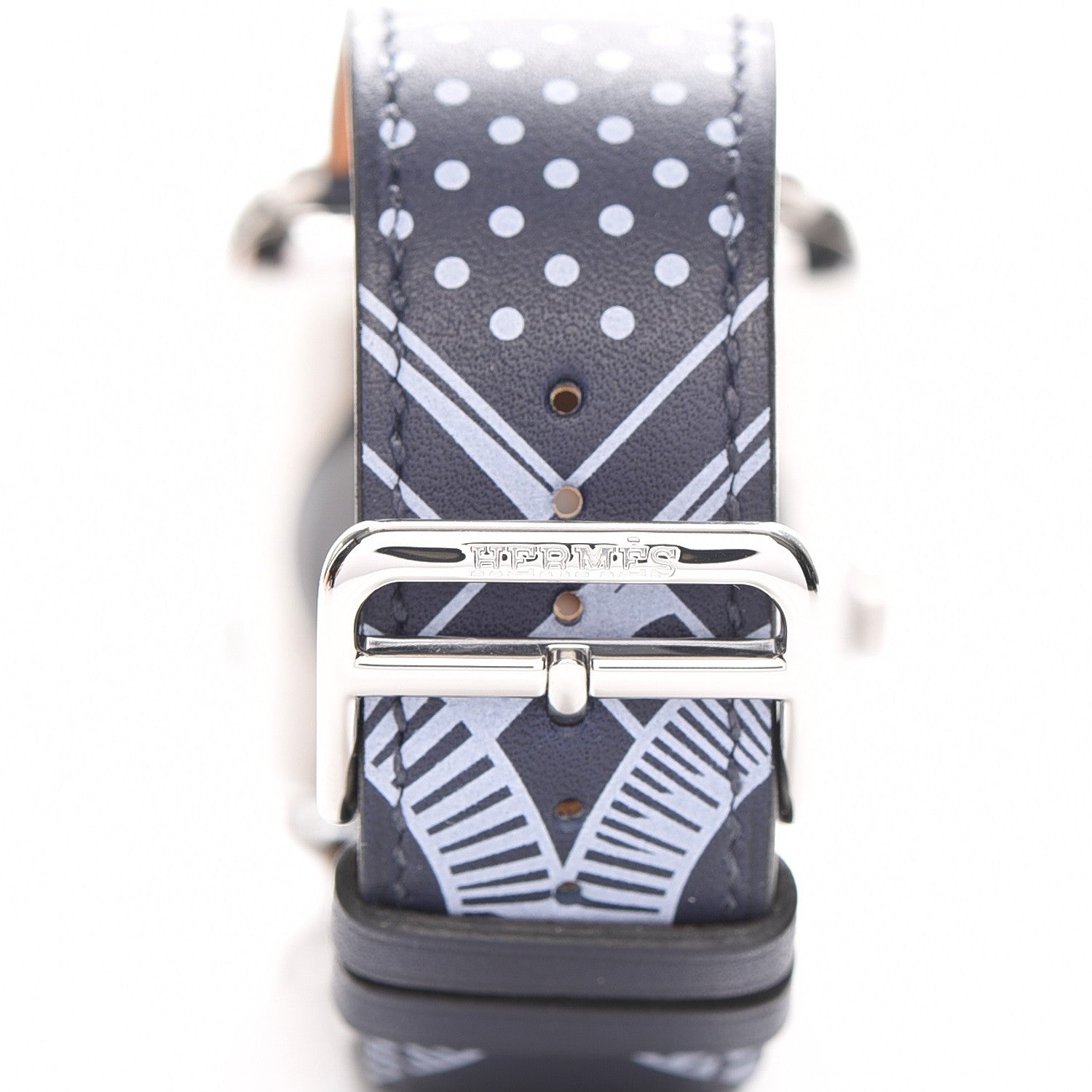 Hermes Gala 42mm Series 3 Apple Watch Eperon d’Or Bleu Marine 9 of 13