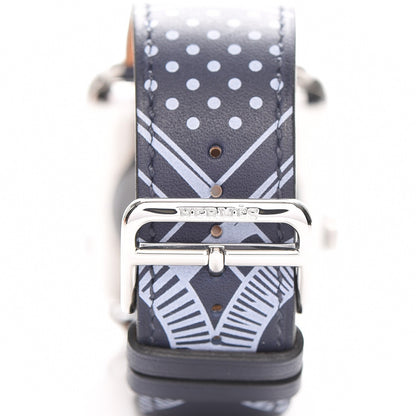Hermes Gala 42mm Series 3 Apple Watch Eperon d’Or Bleu Marine 9 of 13