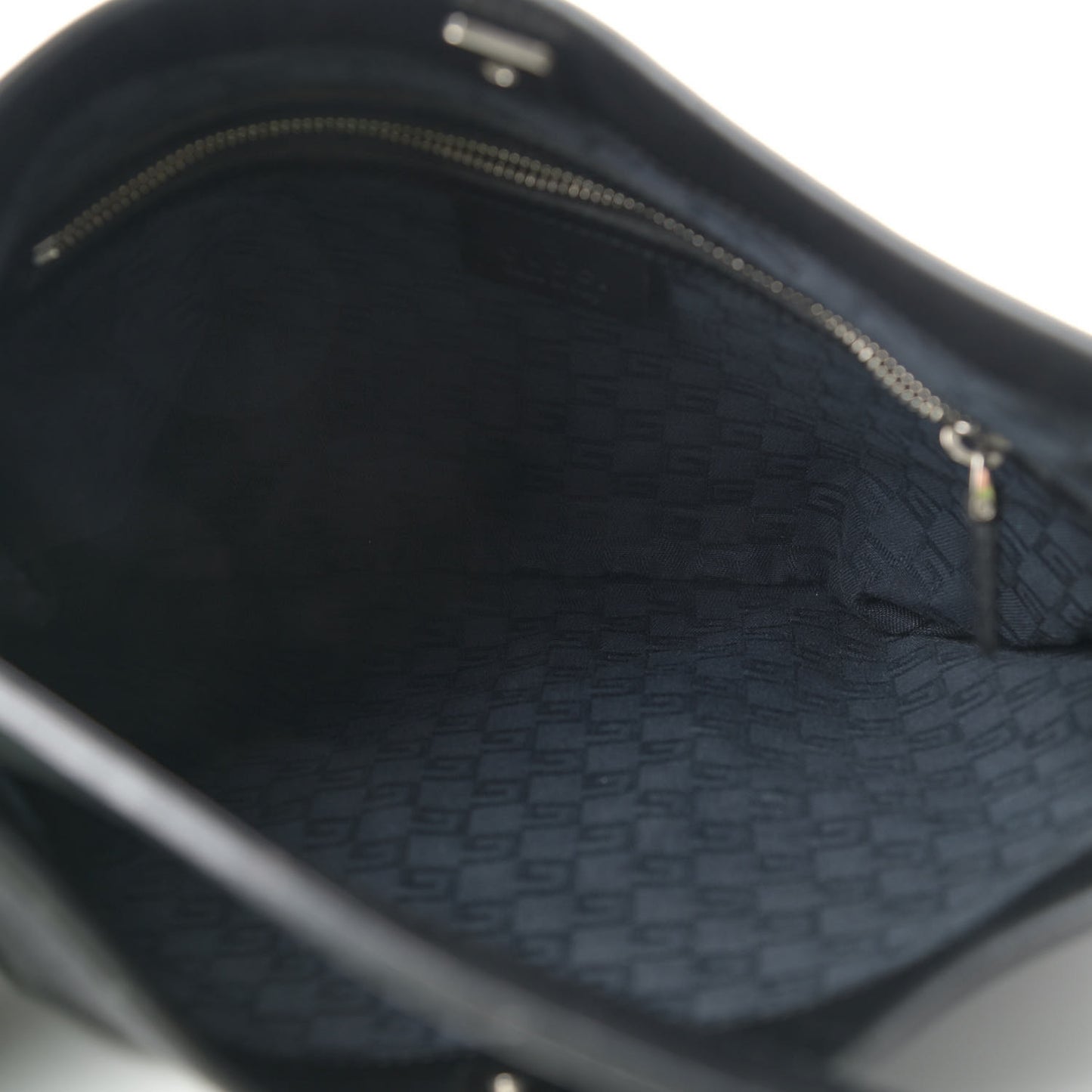 Canvas GG Reins Shoulder Bag Black