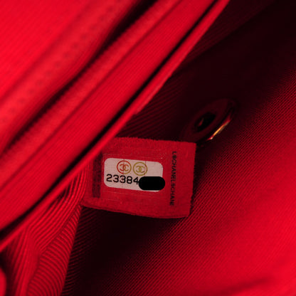 Chanel Velvet Quilted Mini Square Flap Red 7 of 7