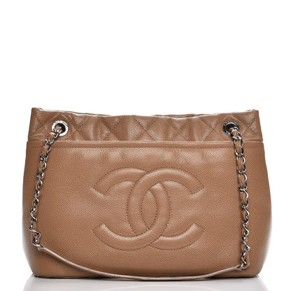 Chanel Caviar Quilted Timeless CC Soft Tote Beige 15 of 15