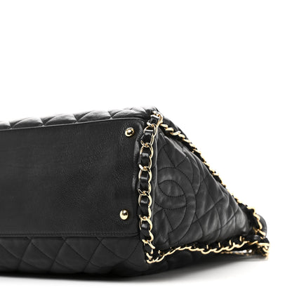 Chanel Calfskin Quilted Large Chain Me Hobo Black 10 of 10