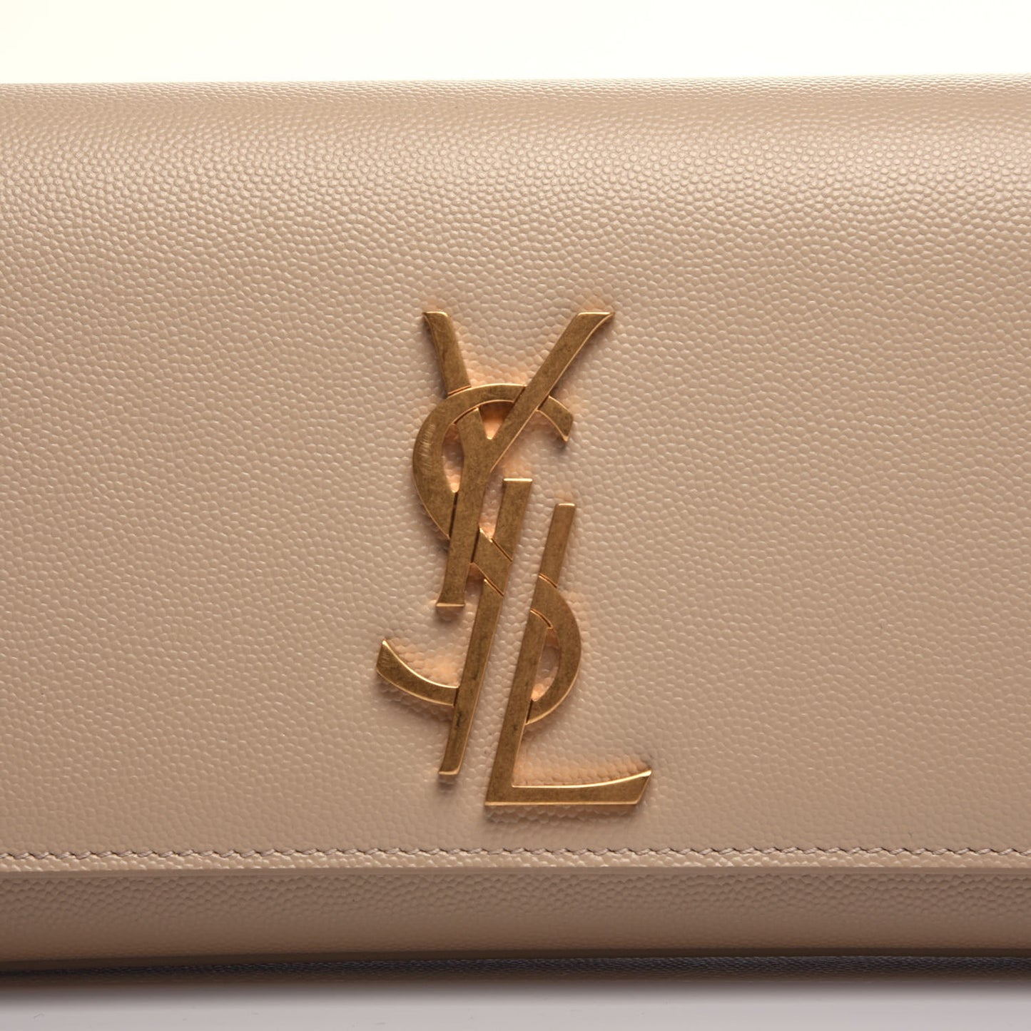 Grain De Poudre Classic Monogram Cassandre Clutch Nude