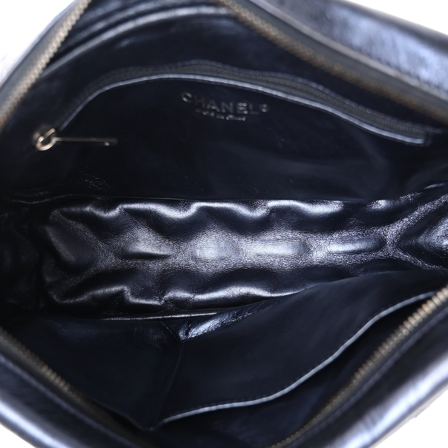 Chanel Metallic Aged Calfskin Quilted Medium Reissue Camera Case Bag Blue 6 of 11