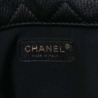 Chanel Calfskin Quilted XXL Travel Flap Bag Black 5 of 13