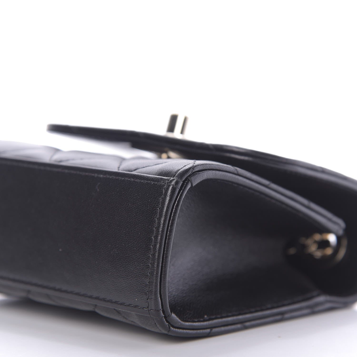 Chanel Lambskin Quilted Mini Trendy CC Chain Wallet Black 7 of 10