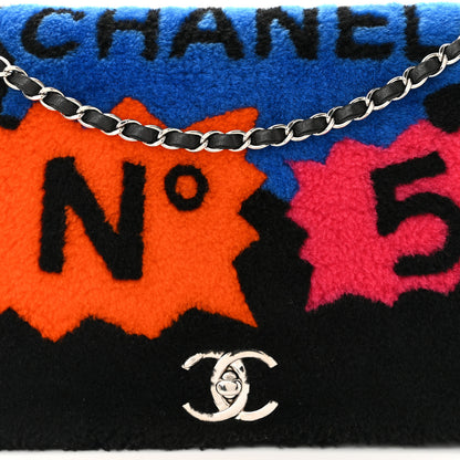 Chanel Shearling Lambskin Jumbo Chanel 100% Flap Black 8 of 10