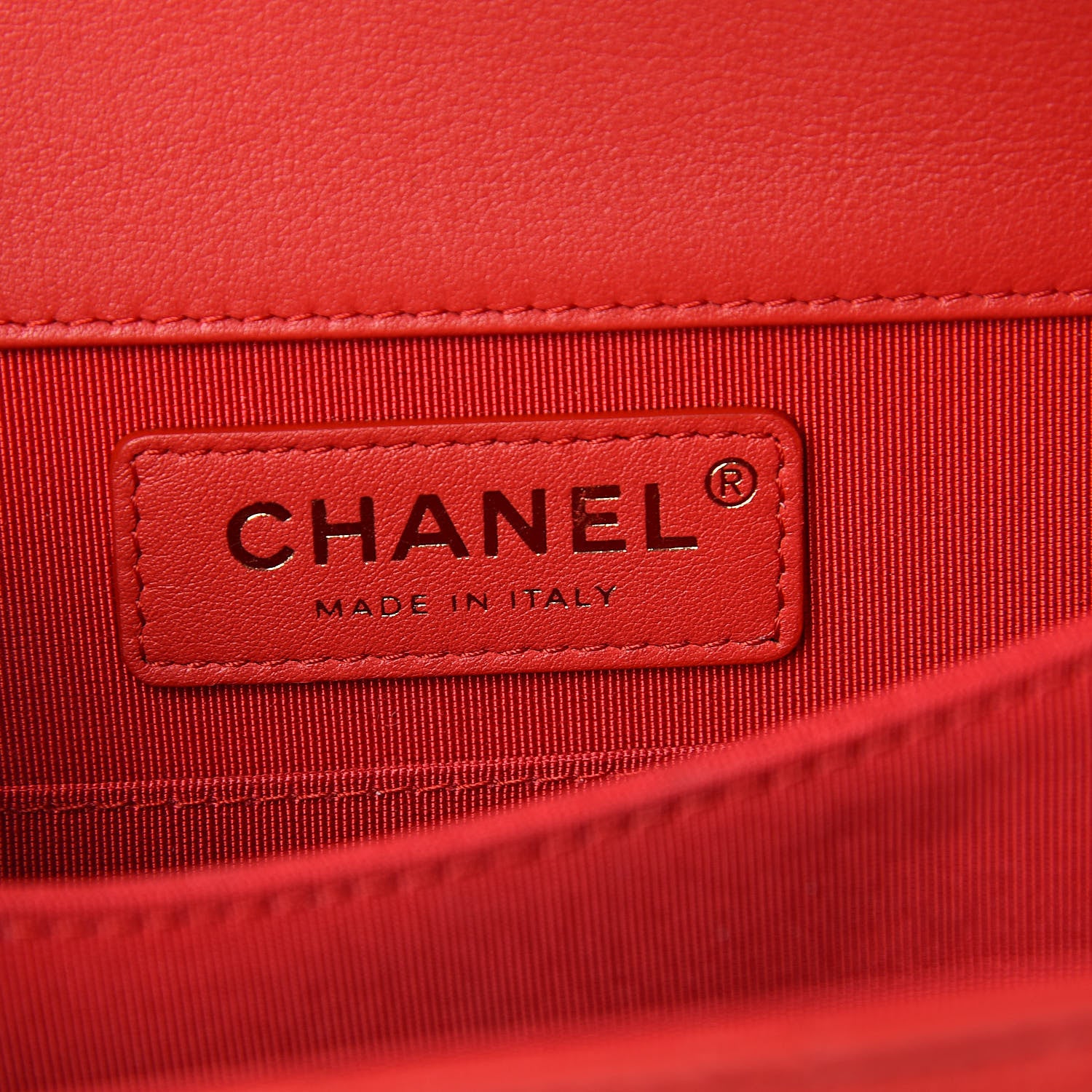 Chanel Calfskin Quilted North South Boy Flap Red 6 of 10