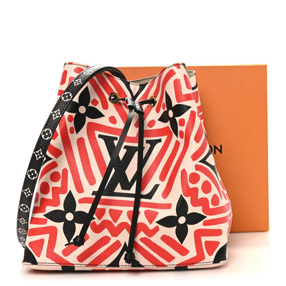Louis Vuitton Monogram Giant Crafty NeoNoe MM Creme Rouge Black 10 of 10