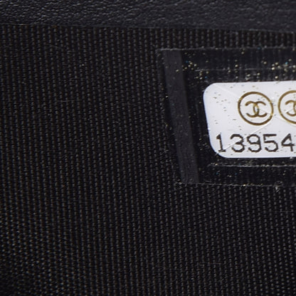 Chanel Lambskin Diamond Stitched Flap Wallet Black 8 of 8