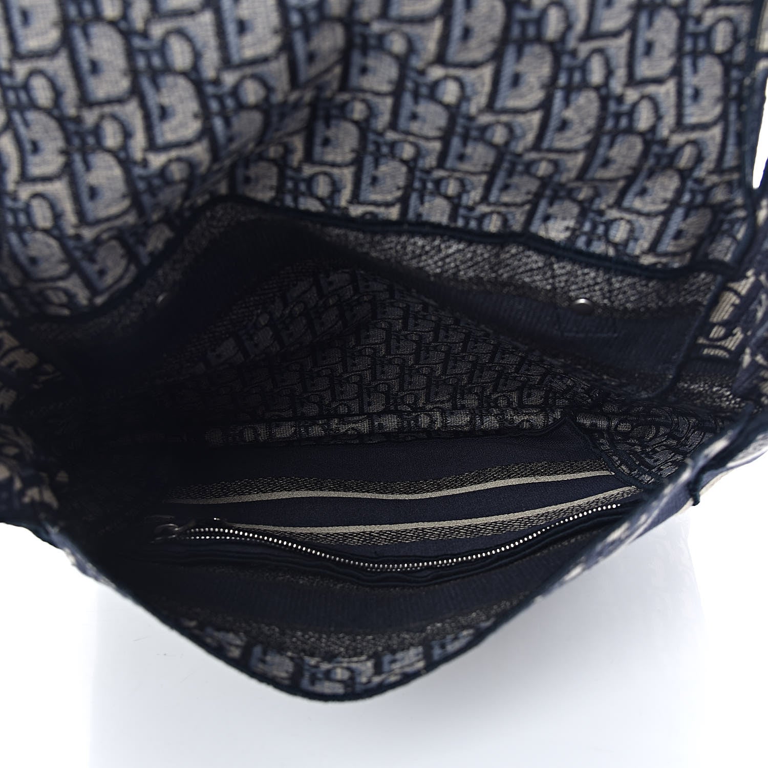 Christian Dior Oblique Backpack Blue White 7 of 11