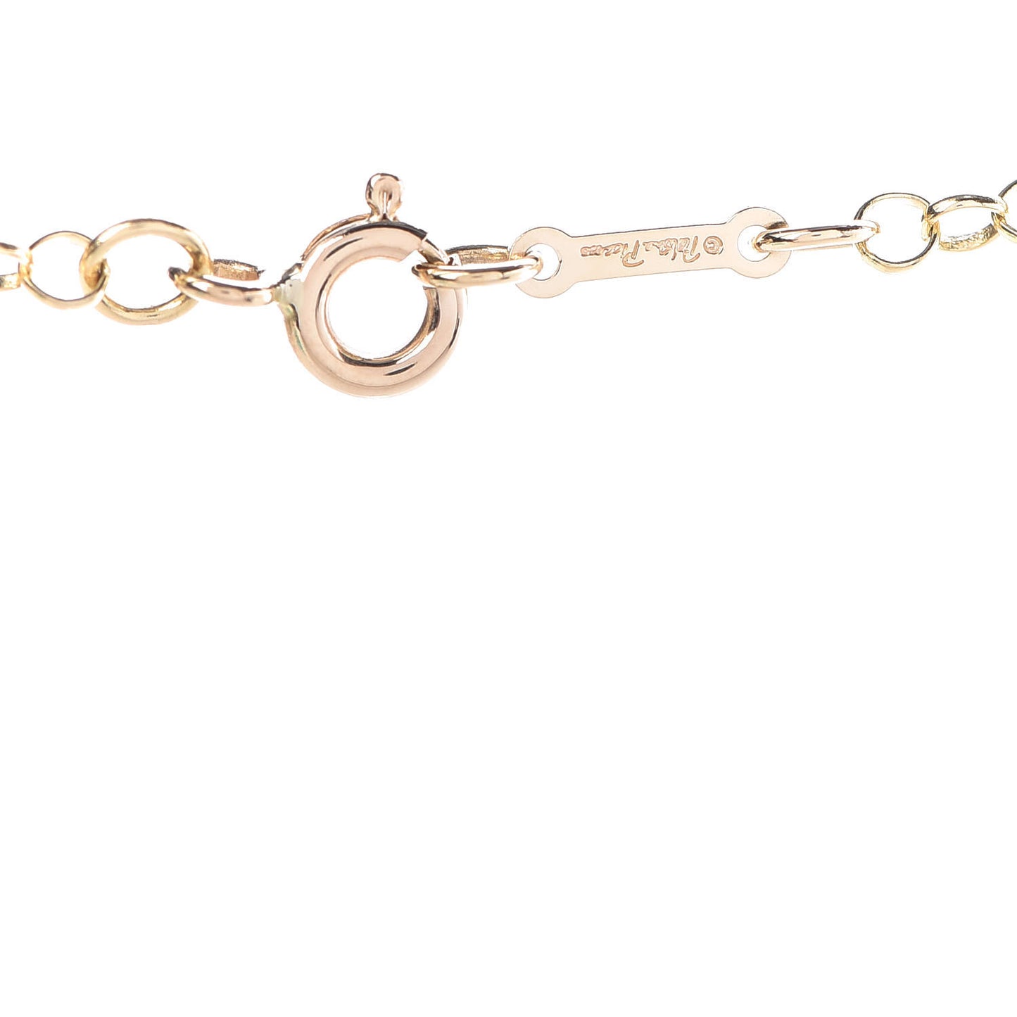 18K Yellow Gold Peridot Paloma Picasso Dot Charm Pendant Necklace