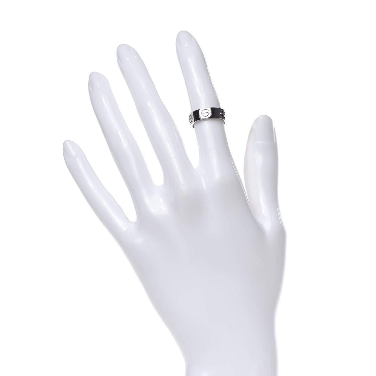 18K White Gold 5.5mm LOVE Ring 48 4.5