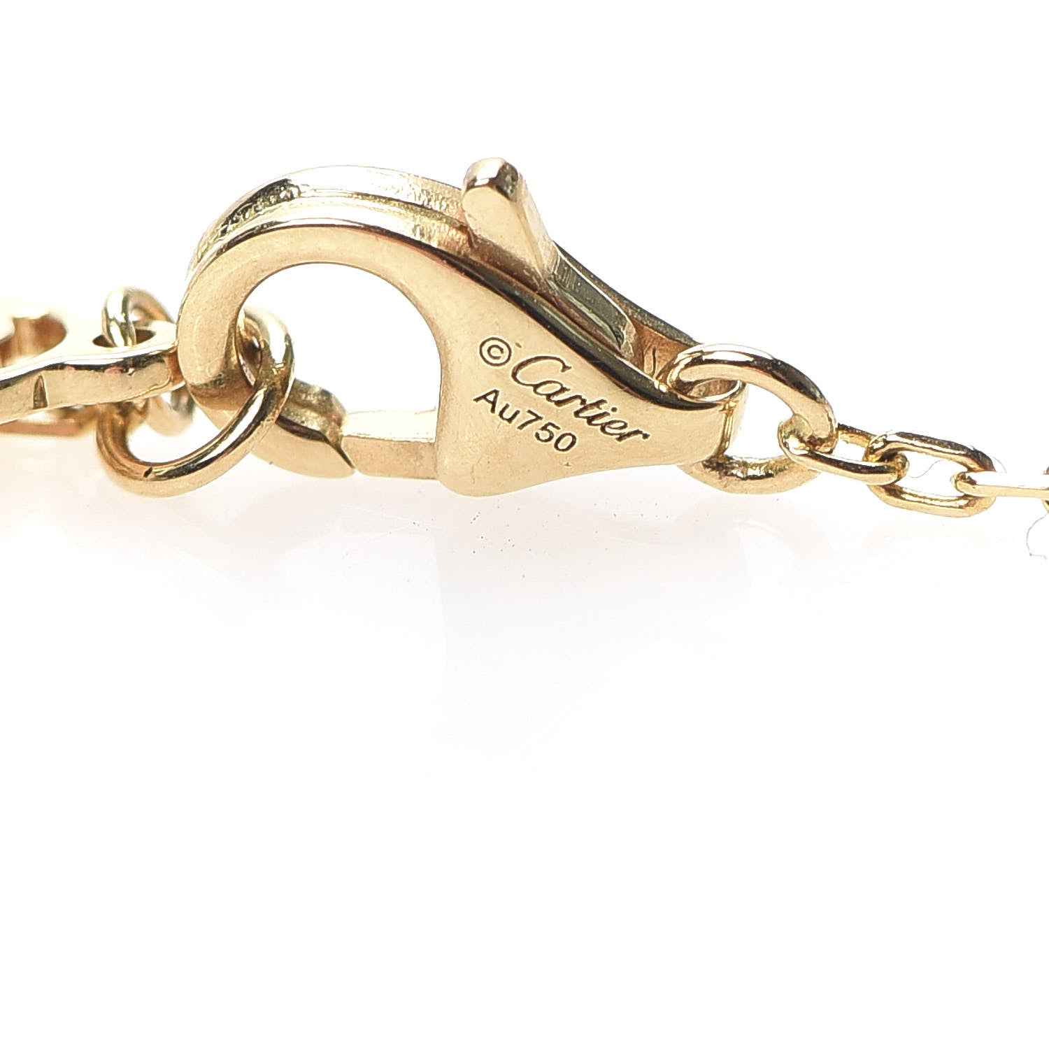 Cartier 18K Yellow Gold Diamond LM D'Amour Pendant Necklace 4 of 5