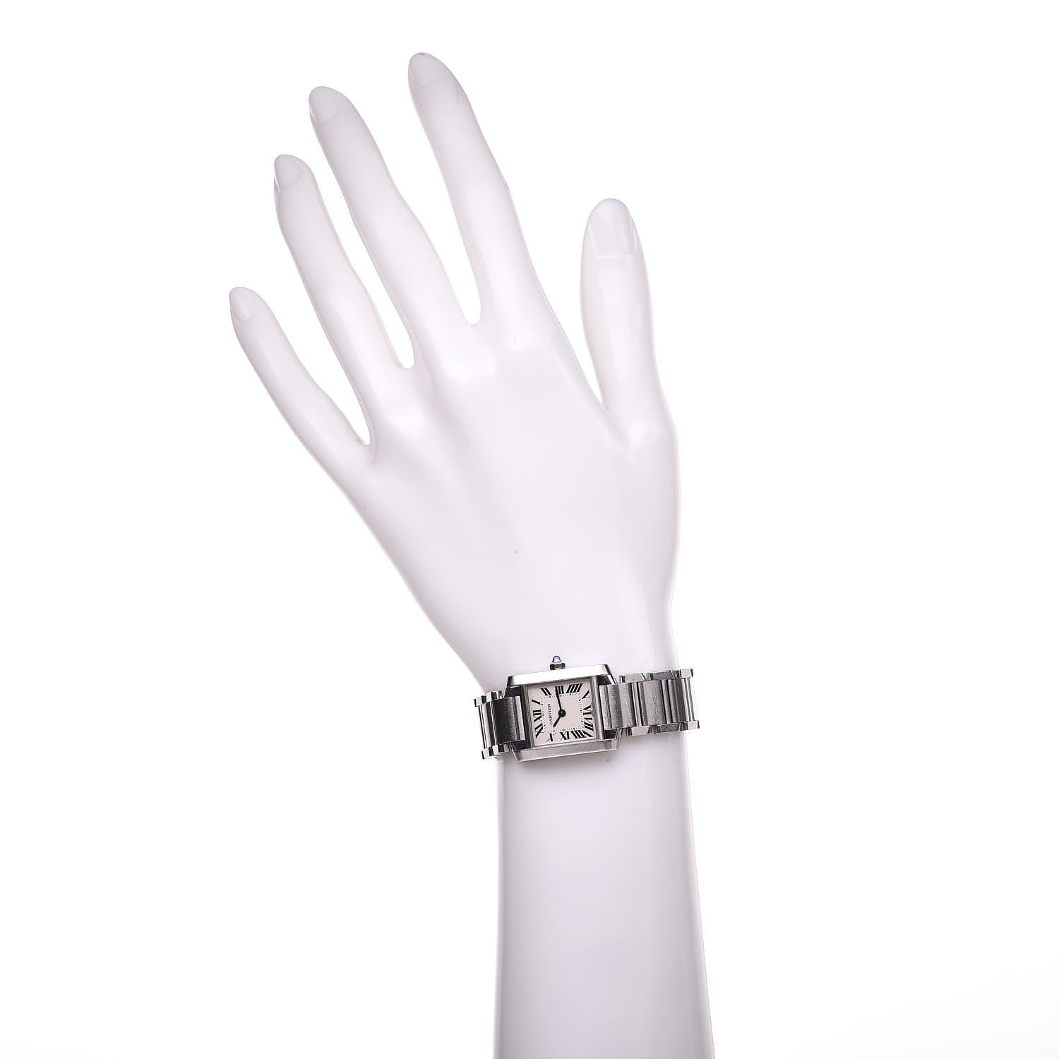 Cartier Stainless Steel 20mm Tank Francaise Quartz Watch 2 of 6