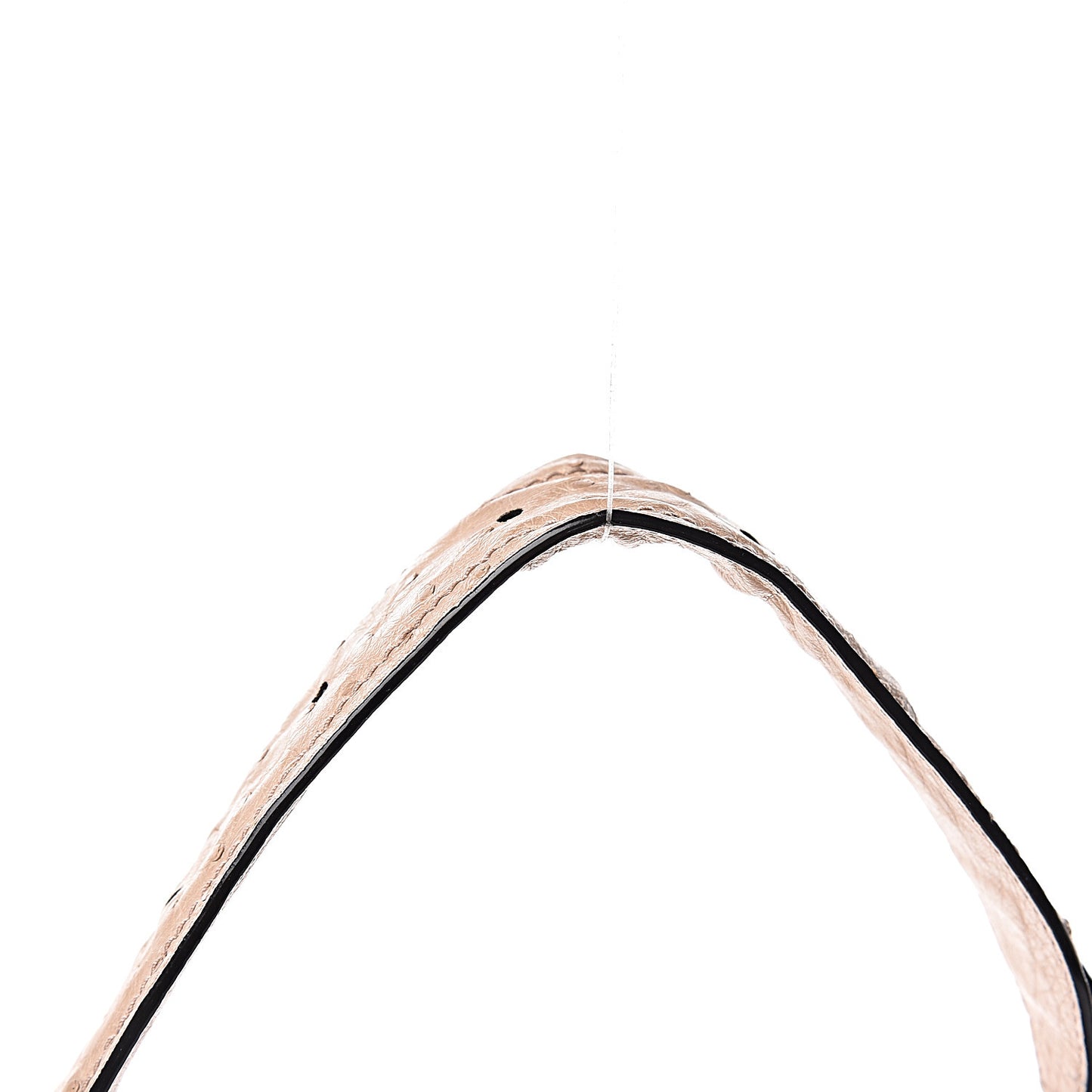 Ostrich Calfskin Suede PS Elliot Ciclo Pulver Ivory Black