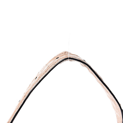 Proenza Schouler Ostrich Calfskin Suede PS Elliot Ciclo Pulver Ivory Black 14 of 26