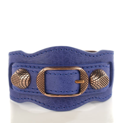Balenciaga Agneau Arena Giant 12 Rose Gold Hardware Bracelet S Bleu Lavande 1 of 6