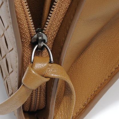 Bottega Veneta Nappa Intrecciato Continental Flap Wallet Maple 9 of 9