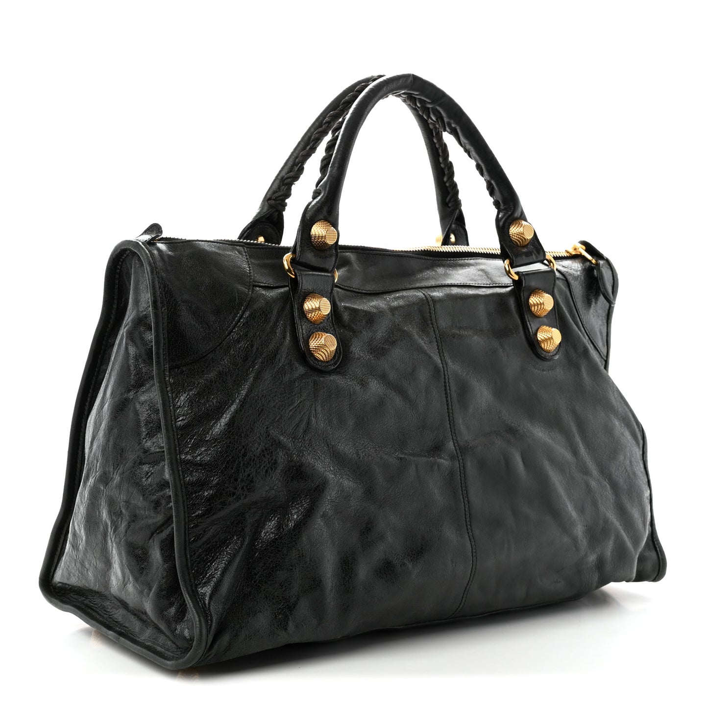Agneau Giant 21 Gold Hardware Work Black