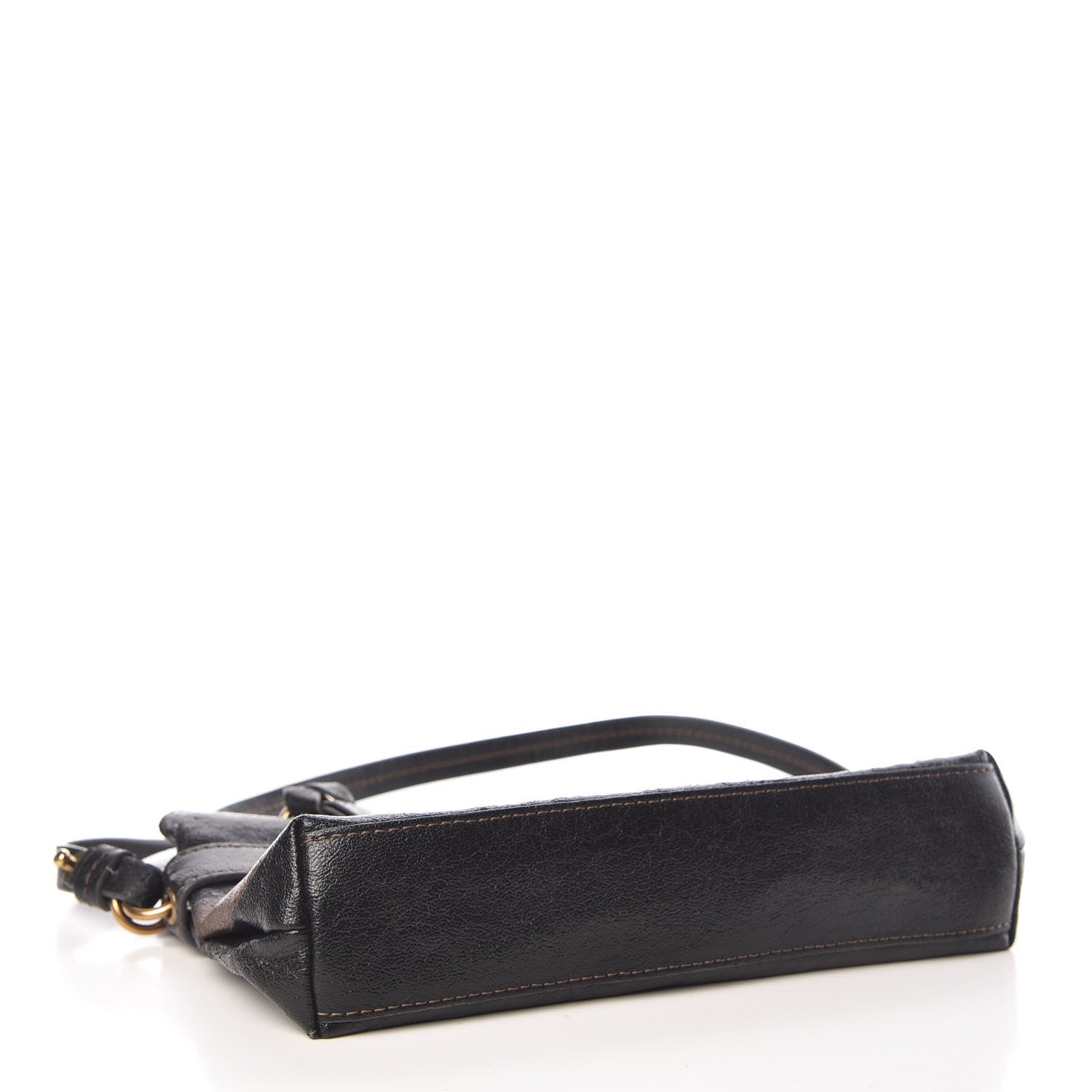 Chloe Sheepskin Embossed Logo Crossbody Black 4 of 11