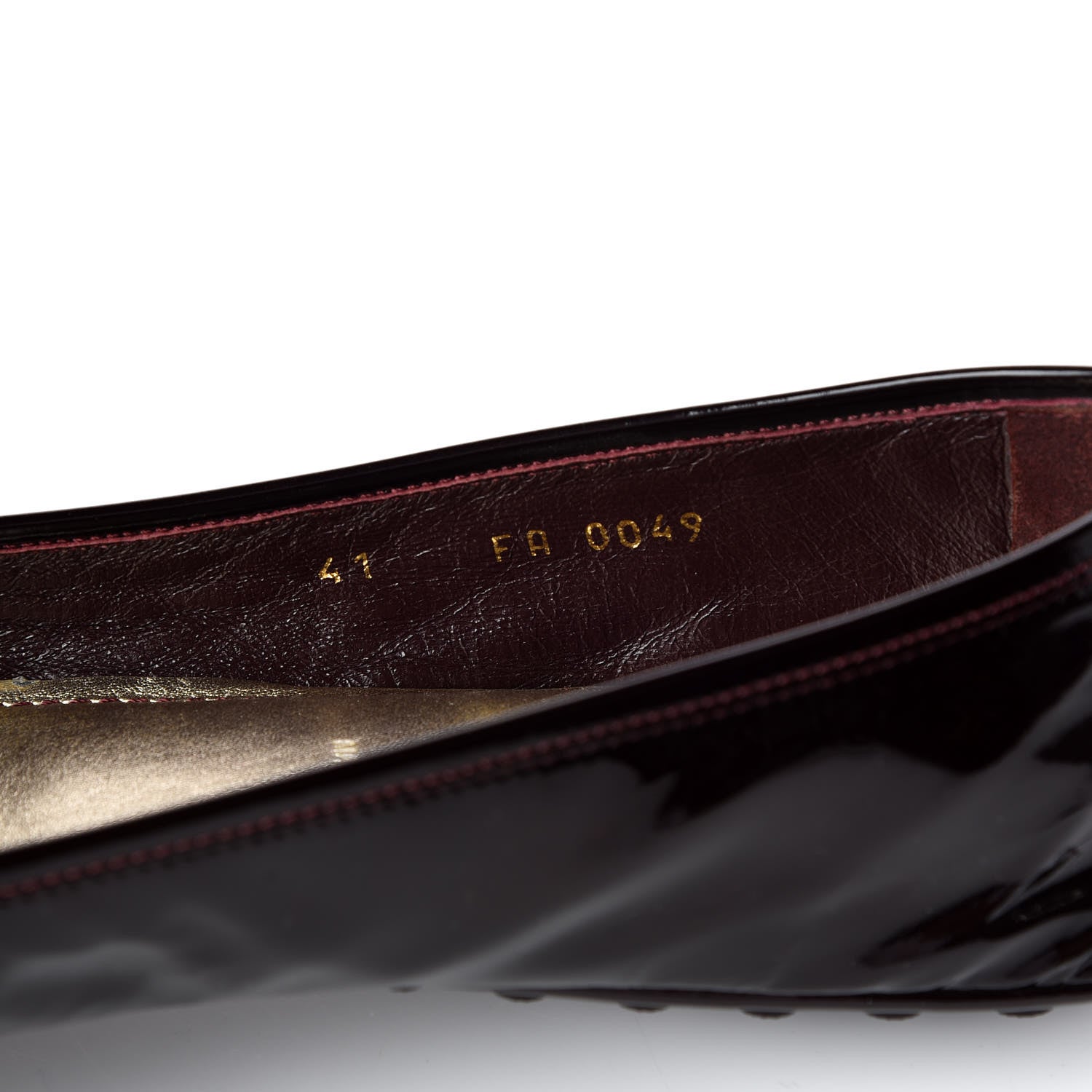 Louis Vuitton Patent Bow Flats 41 Bordeaux 10 of 10