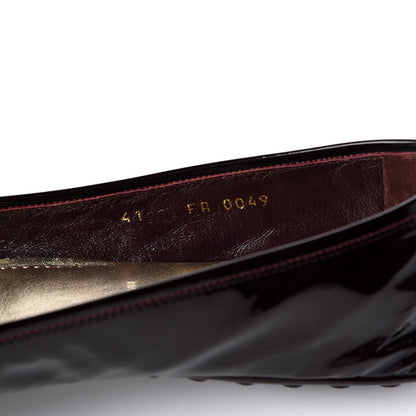 Louis Vuitton Patent Bow Flats 41 Bordeaux 10 of 10