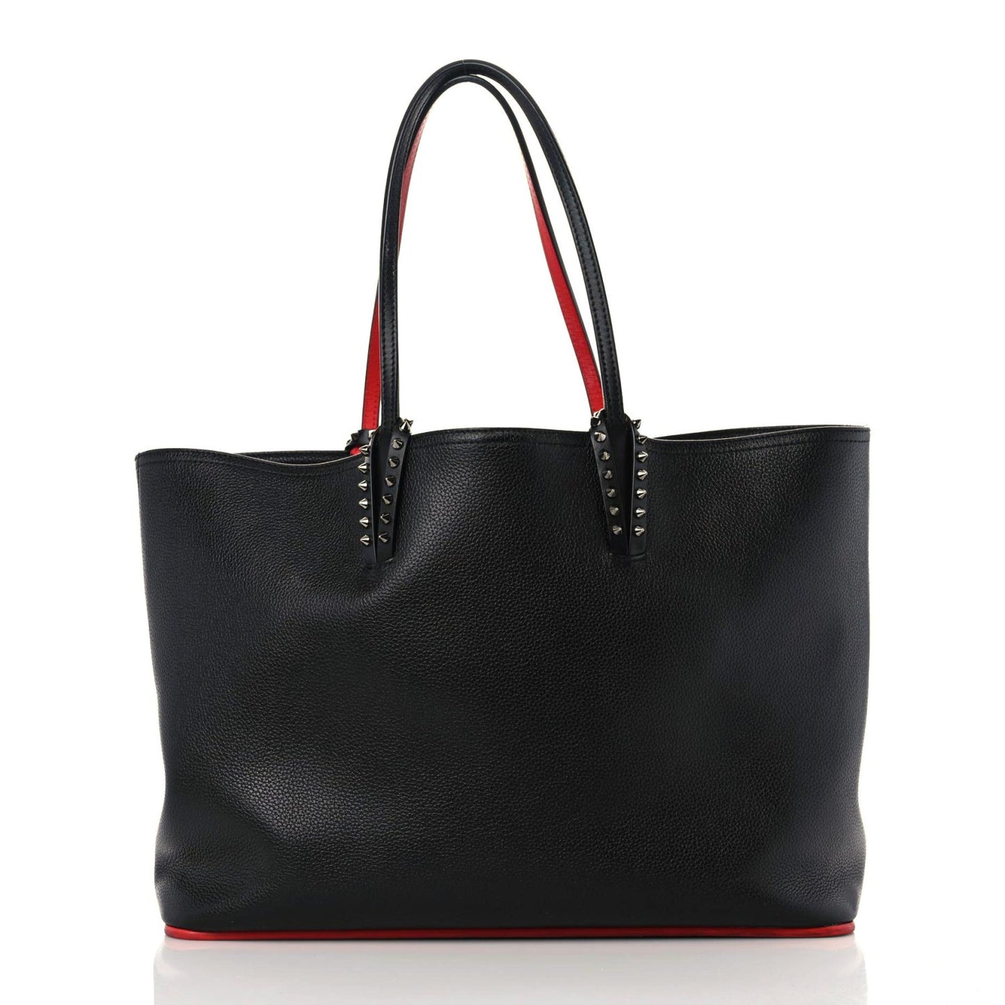 Calfskin Spikes East West Cabata Tote Black