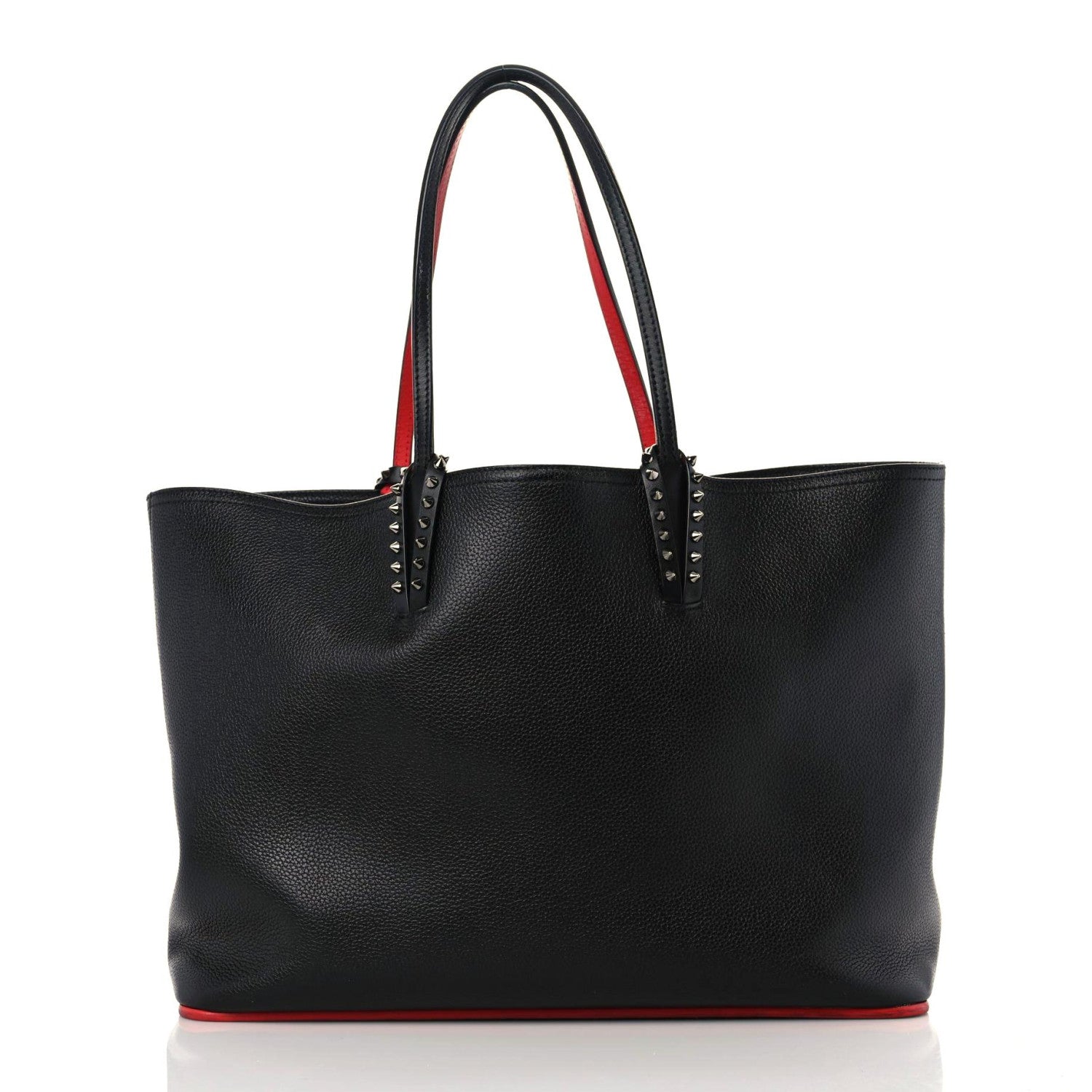 Christian Louboutin Calfskin Spikes East West Cabata Tote Black 2 of 20