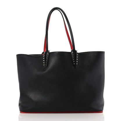 Christian Louboutin Calfskin Spikes East West Cabata Tote Black 2 of 20
