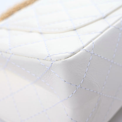 Chanel Aged Calfskin Quilted 2.55 Reissue Mini Flap White 7 of 12
