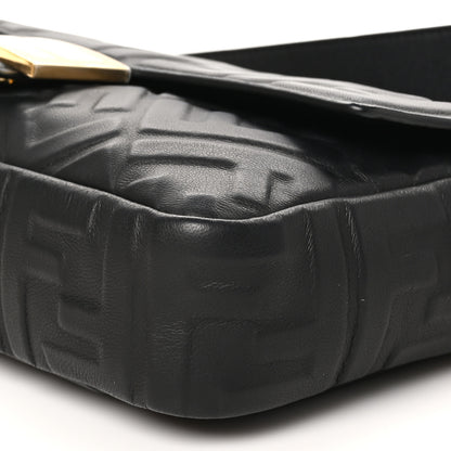Fendi Nappa FF 1974 Embossed Baguette Black 9 of 9
