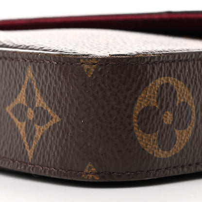 Louis Vuitton Monogram Pochette Felicie Chain Wallet Fuchsia 10 of 13