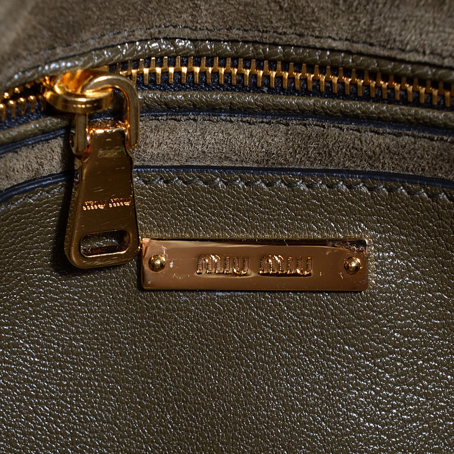 Goatskin Madras Top Handle Shoulder Bag Militare