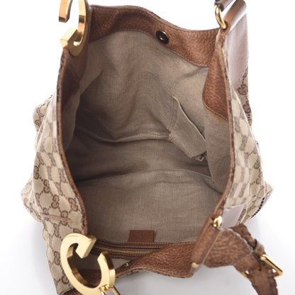 Gucci Monogram Medium Charlotte Hobo Brown 5 of 22