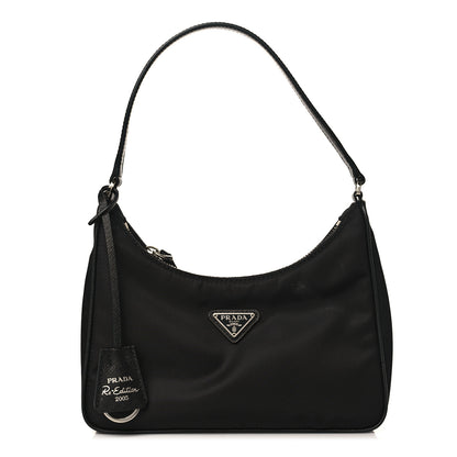 Prada Tessuto Nylon Saffiano Mini Re-Edition 2005 Bag Black 1 of 9