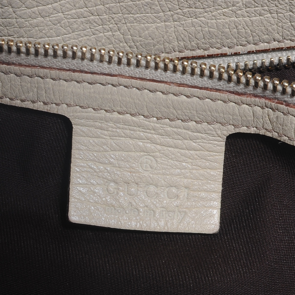 Monogram Large Horsebit Chain Hobo White