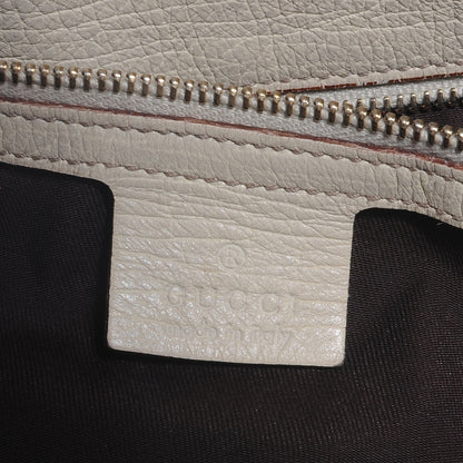 Gucci Monogram Large Horsebit Chain Hobo White 6 of 7