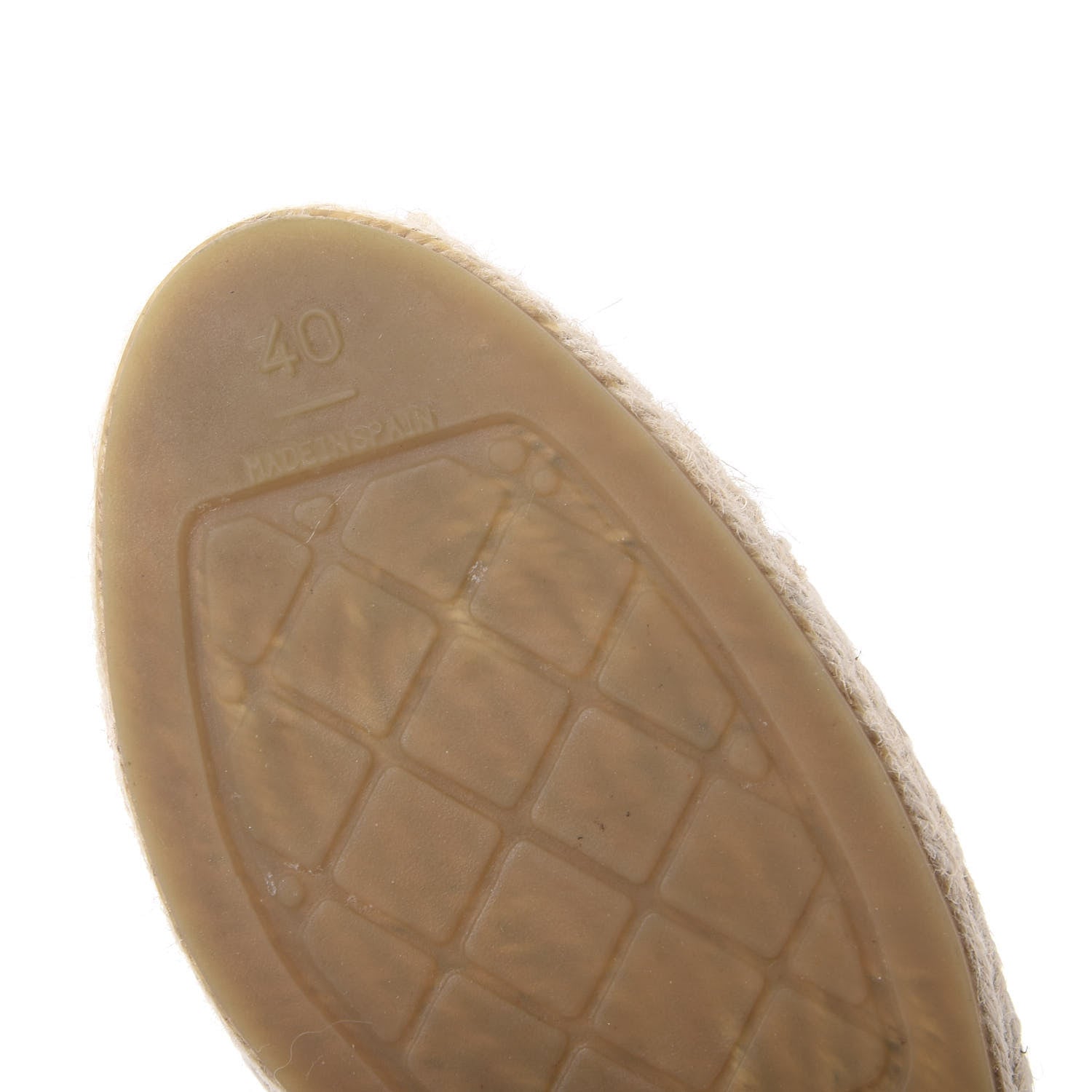 Chanel Lambskin CC Espadrilles 40 Beige Black 6 of 9