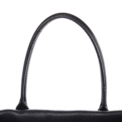 Louis Vuitton Cuir Orfevre Veau Cachemire Tote W GM Black 12 of 14
