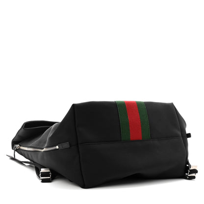 Gucci Techno Canvas Web Single Buckle Backpack Black 4 of 10