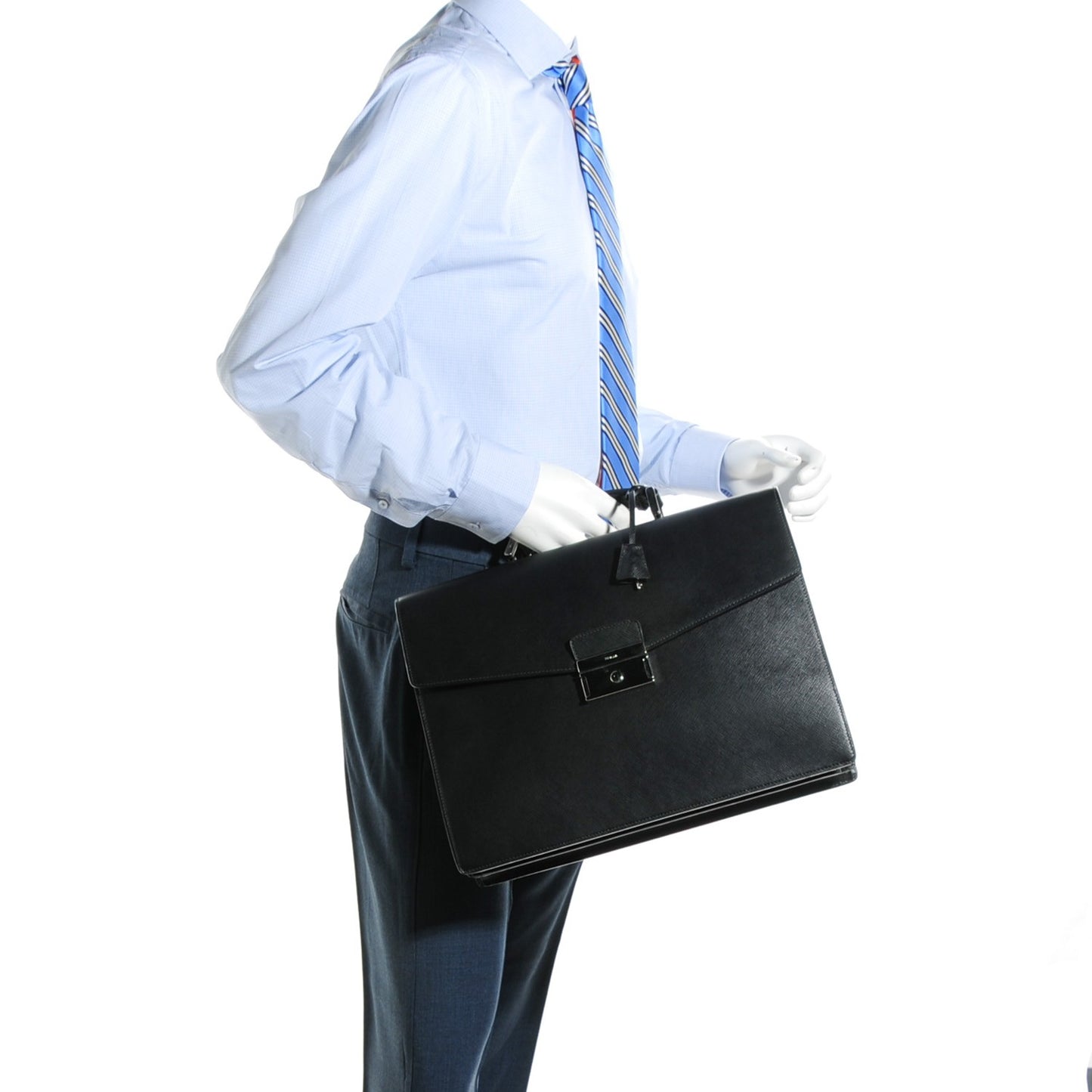 Saffiano Briefcase Nero Black