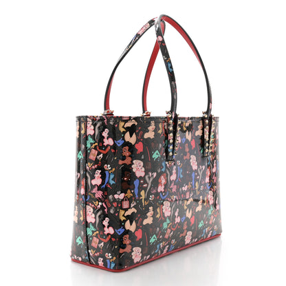 Christian Louboutin Patent Calfskin Small Dita Cabata Tote Black 4 of 11