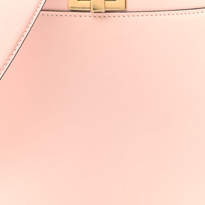 Fendi Vitello Seta Canvas FF Embroidered Mini Peekaboo Iconic Satchel Rosa Confetto 7 of 10