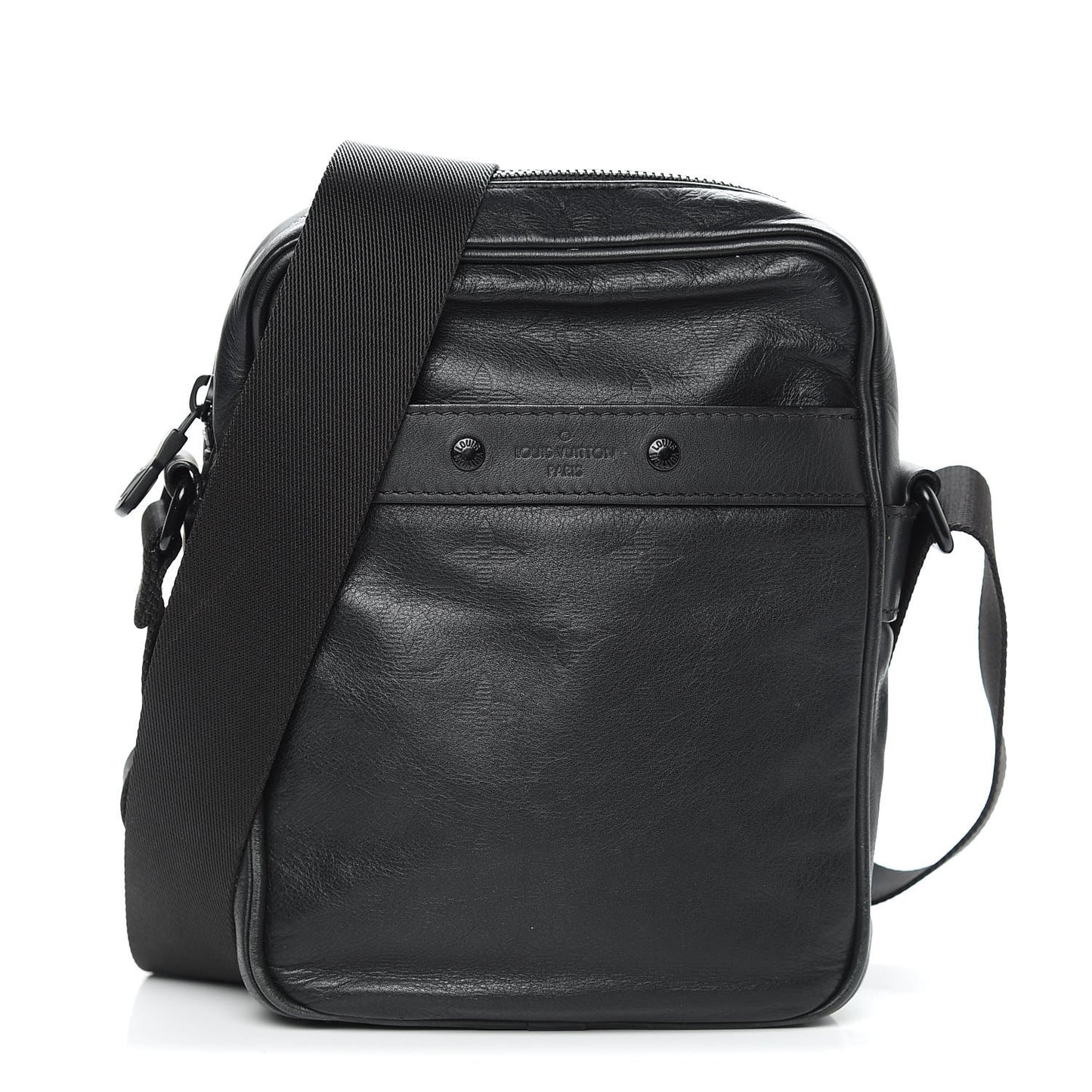 Calfskin Monogram Shadow Danube PM Black