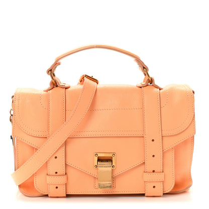 Proenza Schouler Lambskin Tiny PS1 Satchel Apricot 1 of 9