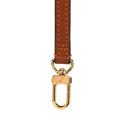 Louis Vuitton Calfskin Petite Malle Adjustable Shoulder Strap Orange Marron 3 of 4